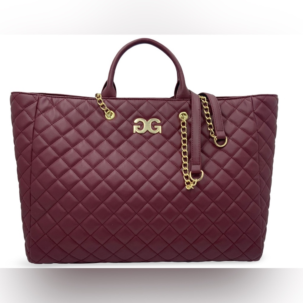 Gilda Paris Large Quilted Tote with Strap